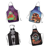 Halloween Funny Aprons Kitchen Cooking Chef Costume Party Supplies Skeleton