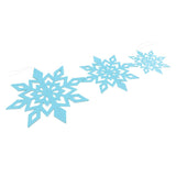 6Pcs Christmas Paper Snowflake Christmas Tree Party Decorations Light Blue