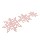 6Pcs Christmas Paper Snowflake Christmas Tree Party Decorations Pink