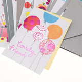 9pcs/set Happy Birthday Greeting Card With Envelope Baby Shower Favors Mixed