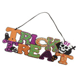 Trick or Treat Halloween Hanging Board Hanging Door Decorations Wall Signs