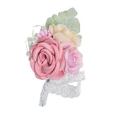 Max Artificial Silk Corsage Boutonniere Flowers Wedding Banquet Party Decoration