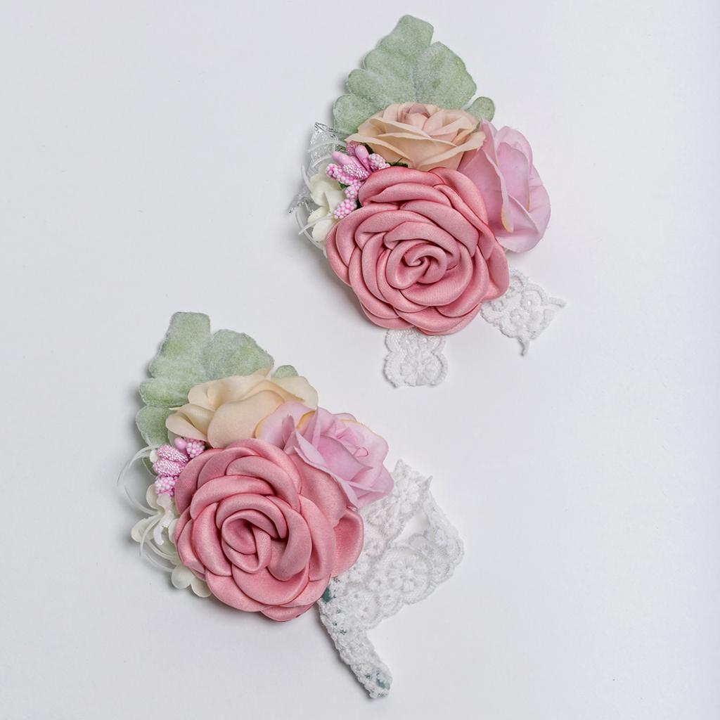 Max Artificial Silk Corsage Boutonniere Flowers Wedding Banquet Party Decoration