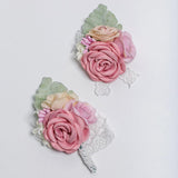 Max Artificial Silk Corsage Boutonniere Flowers Wedding Banquet Party Decoration