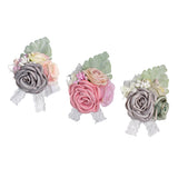 Max Artificial Silk Corsage Boutonniere Flowers Wedding Banquet Party Decoration