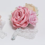 Max Artificial Silk Corsage Boutonniere Flowers Wedding Banquet Party Decoration