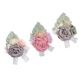 Max Artificial Silk Corsage Boutonniere Flowers Wedding Banquet Party Decoration