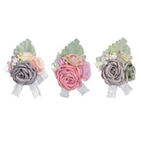 Max Artificial Silk Corsage Boutonniere Flowers Wedding Banquet Party Decoration