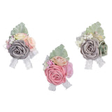Max Artificial Silk Corsage Boutonniere Flowers Wedding Banquet Party Decoration