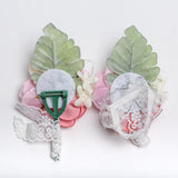Max Artificial Silk Hand Flowers Bride Bridesmaid Wrist Corsage Wedding Decor 1