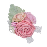 Max Artificial Silk Hand Flowers Bride Bridesmaid Wrist Corsage Wedding Decor 1