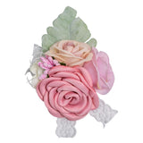 Max Artificial Silk Hand Flowers Bride Bridesmaid Wrist Corsage Wedding Decor 1