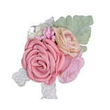 Max Artificial Silk Hand Flowers Bride Bridesmaid Wrist Corsage Wedding Decor 1