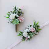 Max Wedding Rose Succulent Plant Bride Bridesmaid Wrist Flower Hand Flower Favor