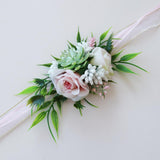 Max Wedding Rose Succulent Plant Bride Bridesmaid Wrist Flower Hand Flower Favor