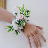 Max Wedding Rose Succulent Plant Bride Bridesmaid Wrist Flower Hand Flower Favor