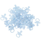 100pcs Mini Pacifiers Baby Shower Table Confetti Party Game Favor Blue