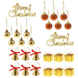 26pcs Set Assorted Christmas Balls Christmas Tree Hanging Ornaments Decor