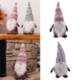Santa Gnome Plush Birthday Present Home Holiday Table Decor Red Cap
