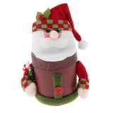 Max Christmas Linen Candy Boxes Gift Storage Container Table Decor Santa Claus