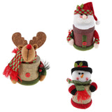 Max Christmas Linen Candy Boxes Gift Storage Container Table Decor Santa Claus