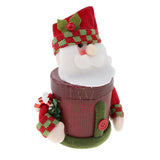 Max Christmas Linen Candy Boxes Gift Storage Container Table Decor Santa Claus