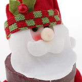 Max Christmas Linen Candy Boxes Gift Storage Container Table Decor Santa Claus