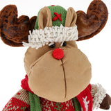 Max Christmas Sitting Plush Doll Gift Toy Christmas Ornament Home Decor Deer