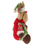 Max Christmas Sitting Plush Doll Gift Toy Christmas Ornament Home Decor Deer