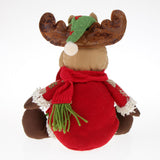 Max Christmas Sitting Plush Doll Gift Toy Christmas Ornament Home Decor Deer