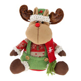 Max Christmas Sitting Plush Doll Gift Toy Christmas Ornament Home Decor Deer