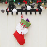 Max Christmas Stocking Socks Candy Gift Bags Xmas Tree Ornaments Decor Santa
