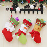 Max Christmas Stocking Socks Candy Gift Bags Xmas Tree Ornaments Decor Santa