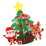 DIY Felt Christmas Tree Ornaments for Kids Xmas Gifts Crafts 47x47cm