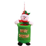 Christmas decorations creative cartoon trash bin bag Snowman