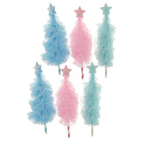 Max 6 Pieces Tulle Christmas Tree Cake Toppers Wedding Birthday Party Supplier