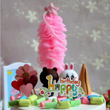 Max 6 Pieces Tulle Christmas Tree Cake Toppers Wedding Birthday Party Supplier