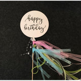 Max 6 Pieces Balloon Design Happy Birthday Cake Toppers Birthday Party Supplier