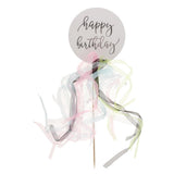 Max 6 Pieces Balloon Design Happy Birthday Cake Toppers Birthday Party Supplier