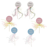 Max 6 Pieces Balloon Design Happy Birthday Cake Toppers Birthday Party Supplier