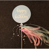 Max 6 Pieces Balloon Design Happy Birthday Cake Toppers Birthday Party Supplier