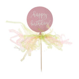 Max 6 Pieces Balloon Design Happy Birthday Cake Toppers Birthday Party Supplier