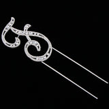Max Alphabet E Letter Diamante Cake Topper Birthday Wedding Anniversary Decor