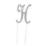 Max Alphabet H Letter Diamante Cake Topper Birthday Wedding Anniversary Decor