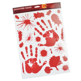 Bloody Footprints Handprint Stickers Halloween Decorations Bloody Hand