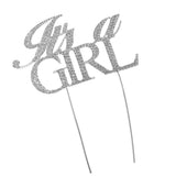 Max Sparkling Rhinestone Cake Topper Baby Shower Party Cake Decor It is a Girl
