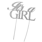 Max Sparkling Rhinestone Cake Topper Baby Shower Party Cake Decor It is a Girl