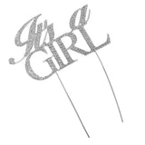 Max Sparkling Rhinestone Cake Topper Baby Shower Party Cake Decor It is a Girl