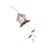 Max Christmas Wooden House Tree Ornament Pendant Hanging Home Decor Santa Claus