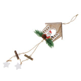 Max Christmas Wooden House Tree Ornament Pendant Hanging Home Decor Santa Claus